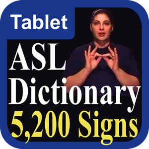 Icon for ASL Dictionary for iPad and Android Tablets
